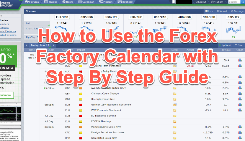 How To Use The Forex Factory Calendar With Step By Step Guide